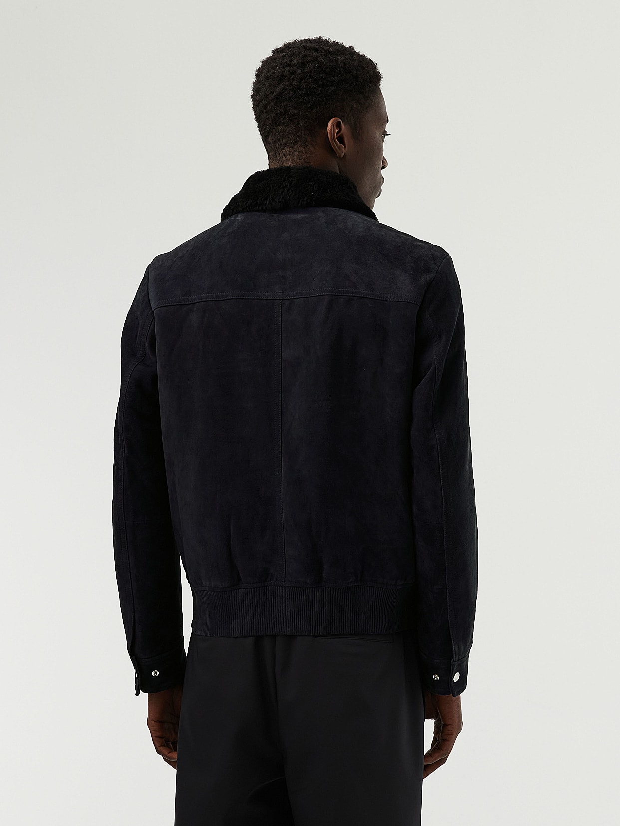 Suede Leather Jacket LENDM V1.Y6.02 Black AlphaTauri
